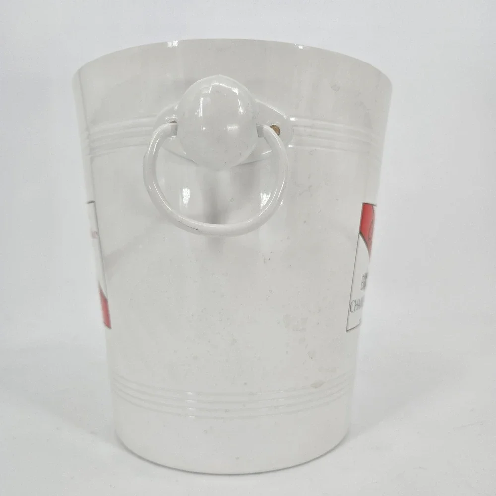 G.H. Mumm Cordon Rouge Champagne Ice Bucket White‎ Metal Barware France